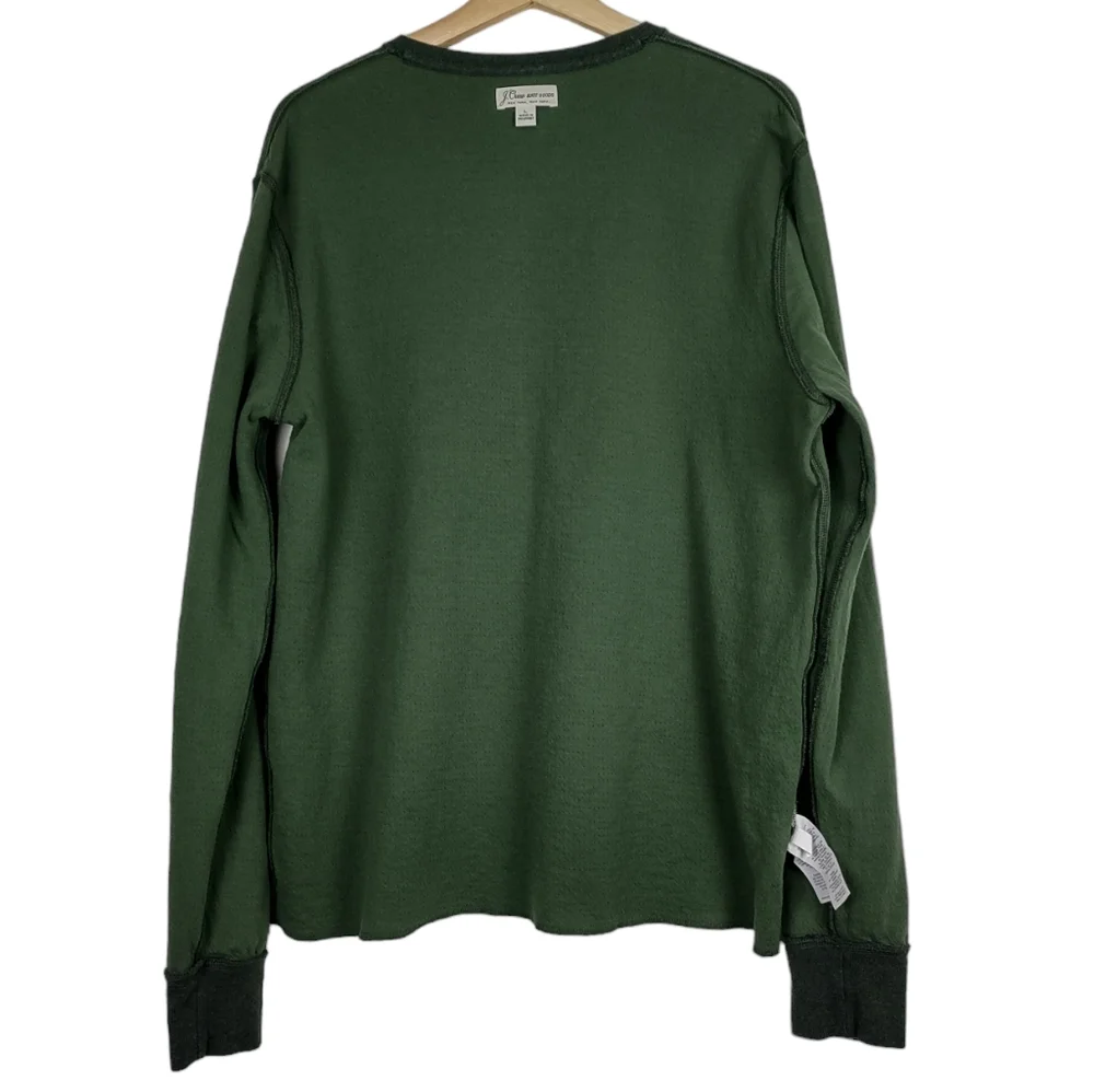 J. Crew Knit Goods Double-Knit Henley